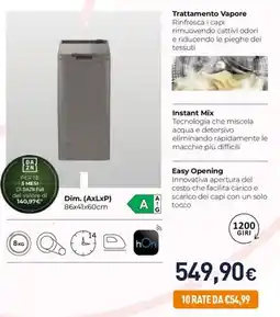 Unieuro Lavatrice offerta