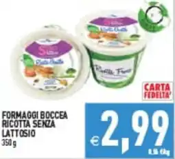 Iperfamily Formaggi Boccea Ricotta senza lattosio offerta