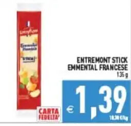 Iperfamily Entremont stick emmental francese offerta