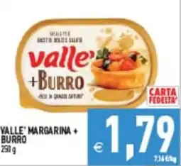 Iperfamily Valle' margarina + burro offerta