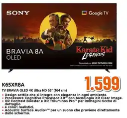 Expert Sony TV BRAVIA OLED 4K Ultra HD 65" offerta