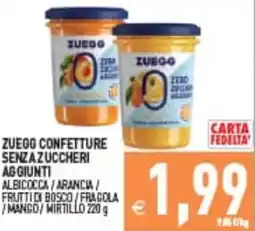 Iperfamily Zuego confetture senza zuccheri offerta