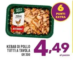 Il Centesimo Kebab di pollo tutti a tavola Avimec offerta