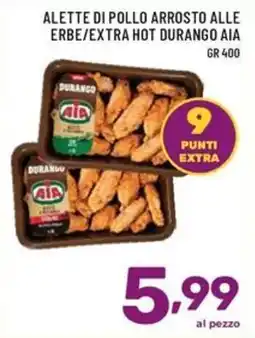 Il Centesimo Alette di pollo arrosto alle erbe/extra hot durango aia offerta