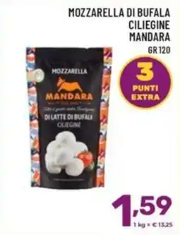 Il Centesimo Mozzarella di bufala ciliegine mandara offerta