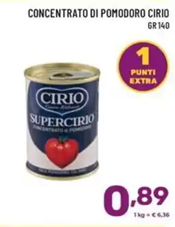 Il Centesimo Concentrato di pomodoro Cirio offerta