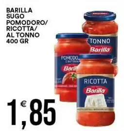 Vantaggio Cash&Carry Barilla sugo pomodoro ricotta al tonno offerta