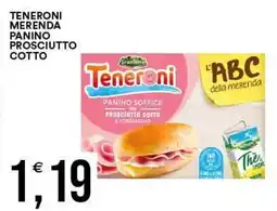 Vantaggio Cash&Carry Teneroni panino soffice con prosciutto cotto e formaggio offerta
