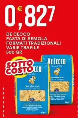 Vantaggio Cash&Carry De Cecco pasta di semola offerta