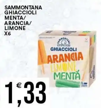 Vantaggio Cash&Carry Sammontana ghiaccioli arancia limone menta offerta
