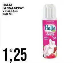 Vantaggio Cash&Carry Halta panna spray vegetale offerta