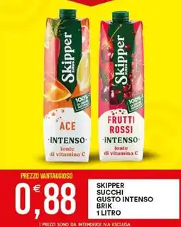 Vantaggio Cash&Carry Skipper succhi gusto intenso offerta