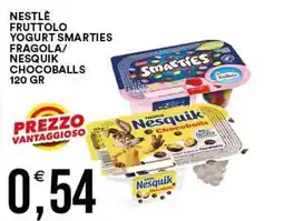Vantaggio Cash&Carry Nestlé Fruttolo Yogurt Smarties Fragola / Nesquik Chocoballs offerta