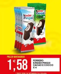 Vantaggio Cash&Carry Ferrero Kinder Pinguì Cacao e Cocco offerta