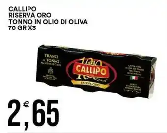 Vantaggio Cash&Carry Callipo riserva oro tonno in olio di oliva offerta