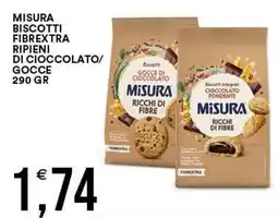 Vantaggio Cash&Carry Biscotti Fibrextra ripieni di cioccolato/gocce Misura offerta