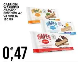 Vantaggio Cash&Carry Cabrioni wafers offerta