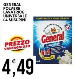 Vantaggio Cash&Carry General polvere lavatrice universale offerta