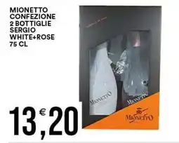 Vantaggio Cash&Carry Mionetto confezione 2 bottiglie Sergio white+rose offerta