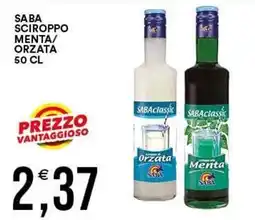 Vantaggio Cash&Carry SABA sciroppo menta/orzata offerta