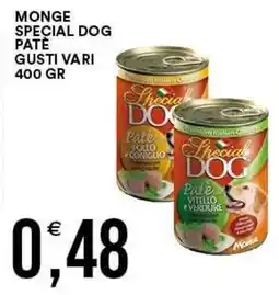 Vantaggio Cash&Carry Monge special dog patè offerta