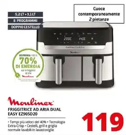Comet Friggitrice ad aria dual Moulinex offerta