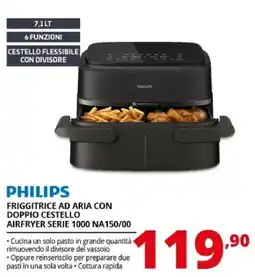Comet Philips friggitrice ad aria con doppio cestello offerta