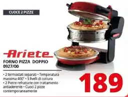 Comet Forno pizza doppio Ariete offerta