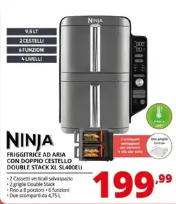 Comet Ninja friggitrice ad aria con doppio cestello double stack xl offerta