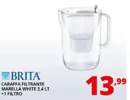 Comet Brita caraffa filtrante marella white offerta