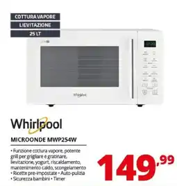 Comet Whirlpool Microonde MWP254W offerta
