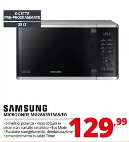 Comet Samsung microonde MG2AK3515AS/EG offerta