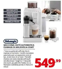 Comet DeLonghi macchina caffè automatica exam420.55.wxl rivelia start offerta