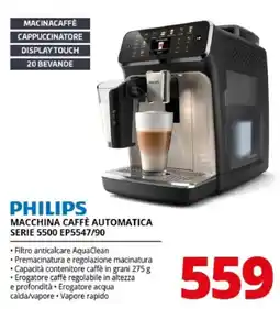 Comet Philips macchina caffè automatica serie 5500 offerta