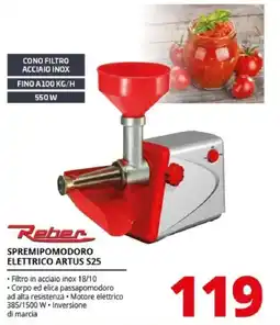 Comet Reber Spremipomodoro Elettrico Artus S25 offerta