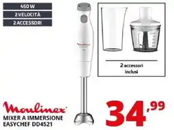 Comet Moulinex mixer a immersione easychef dd4521 offerta
