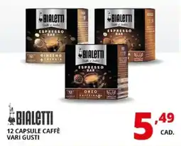 Comet Bialetti 12 capsule caffè offerta
