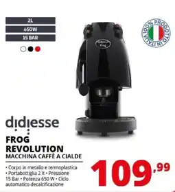 Comet didiese FROG REVOLUTION MACCHINA CAFFÈ A CIALDE offerta