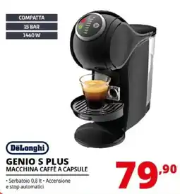 Comet DeLonghi Genio S Plus macchina caffè a capsule offerta