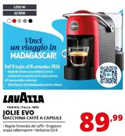 Comet Lavazza Jolie Evo macchina caffè a capsule offerta
