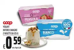 Coop Yogurt intero o magro offerta
