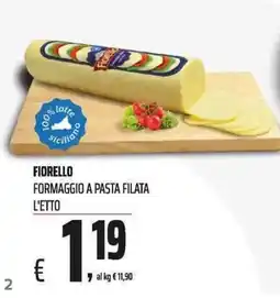 Coop Fiorello formaggio a pasta filata offerta
