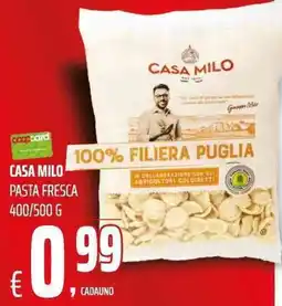 Coop Casa Milo pasta fresca offerta