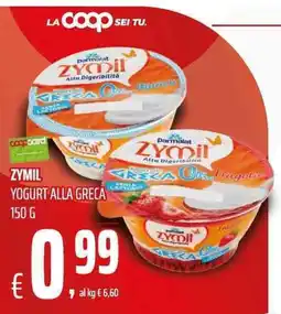 Coop Zymil Yogurt alla greca offerta