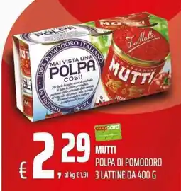 Coop Polpa di pomodoro Mutti offerta