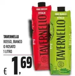 Coop Tavernello vino rosso o bianco o rosato offerta