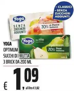 Coop Yoga Optimum succhi di frutta offerta