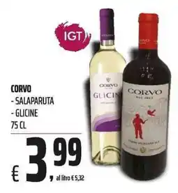 Coop Corvo Salaparuta - Glicine offerta