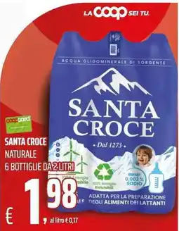 Coop Acqua oligominerale di sorgente Santa Croce offerta