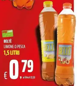 Coop Beltè limone o pesca offerta